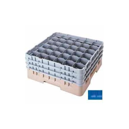 Cambro Cambro - Camrack  Glass Rack Low Profile 36 Compartments 5-1/4 Max. Height Blue, PK4 36S434168